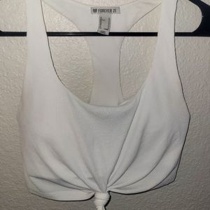 White Sports Bra
